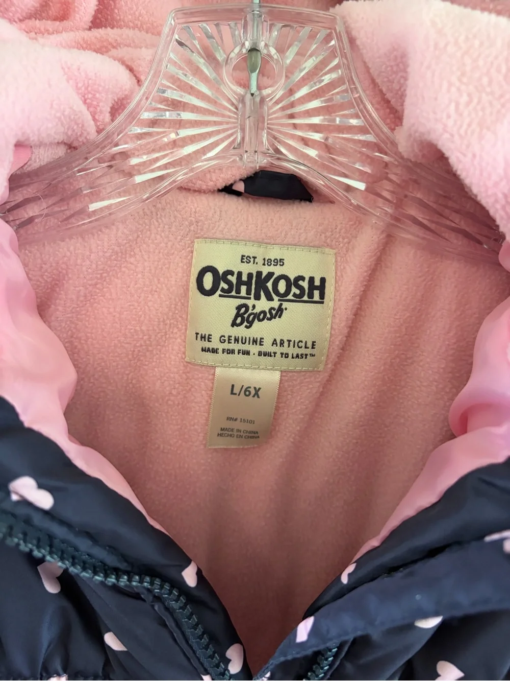 Girls OshKosh B'gosh Navy Puffer Jacket